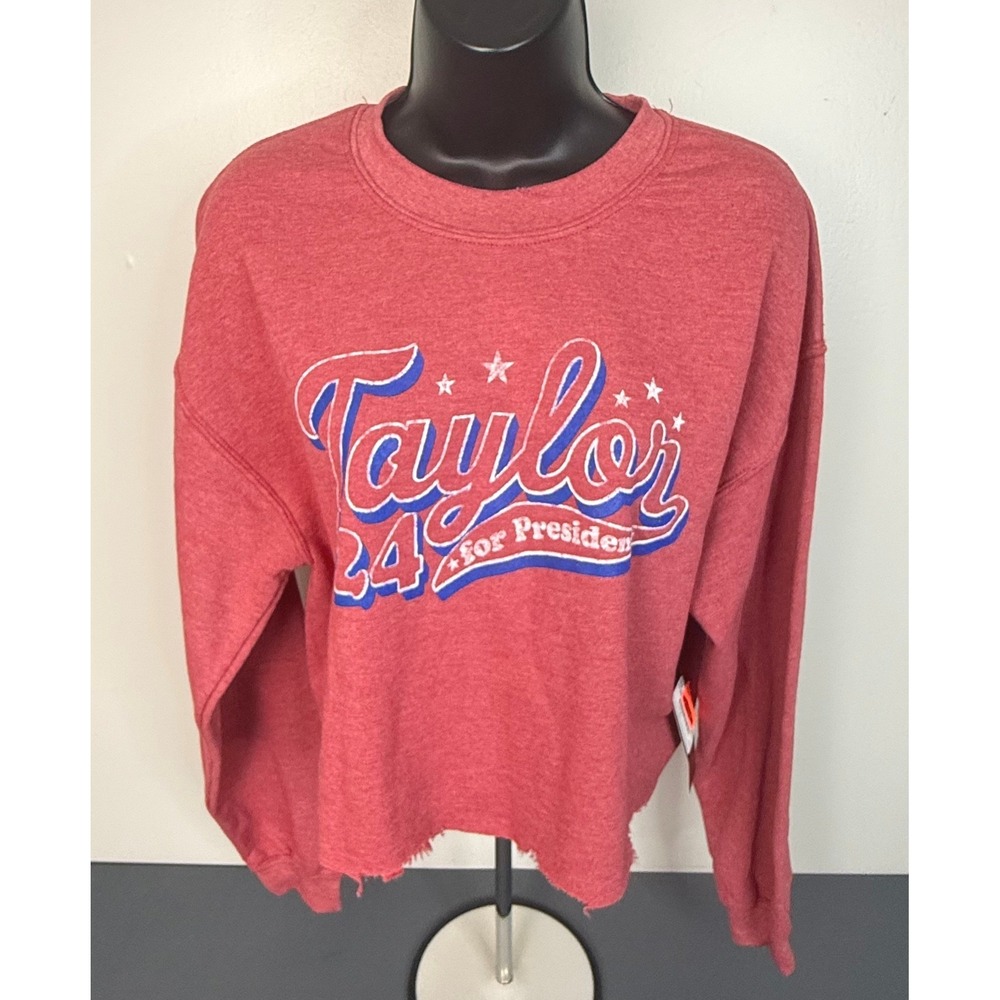 Prince Peter Women's Taylor For President Long Sleeve Shirt Pink Size Medium NEW
